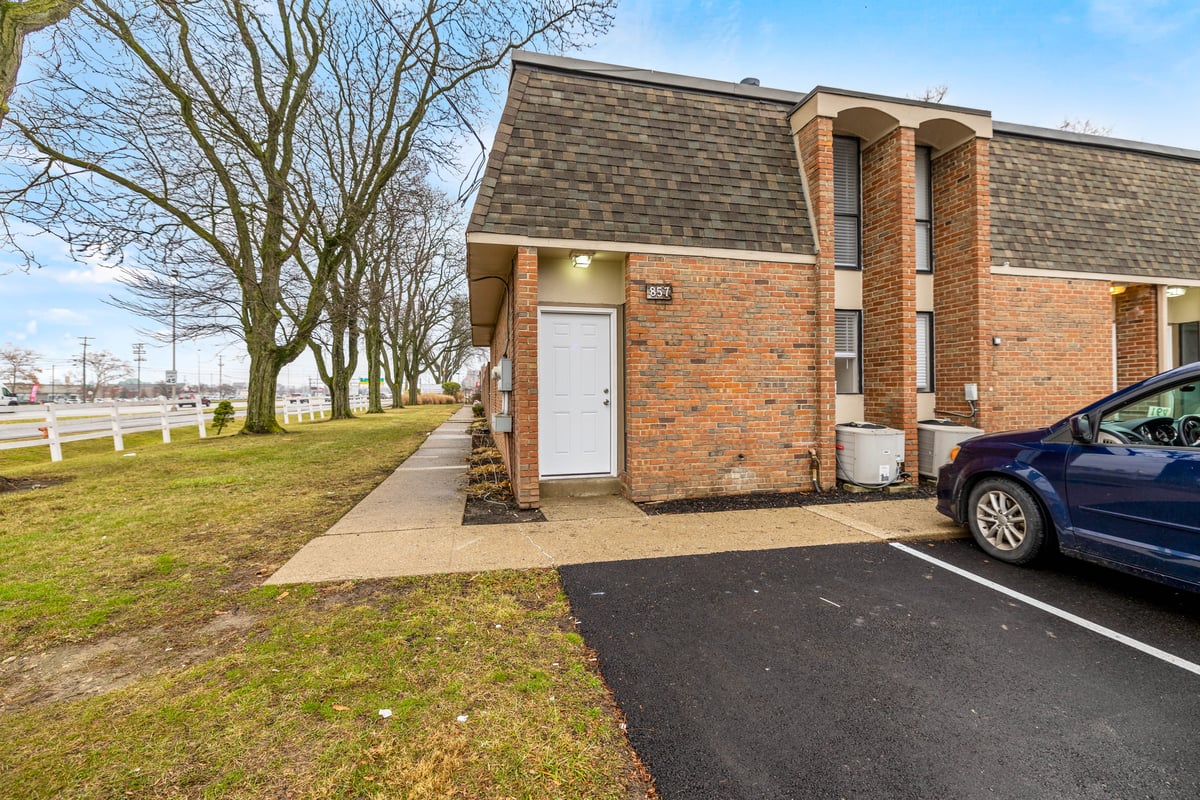 exterior view at East Townhomes located in  Columbus, OH